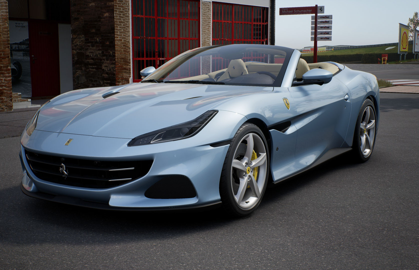 Ferrari Azzurro/Crema